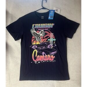 Camaro Cruisin Shirt GM Official Navy Blue Men's Size Medium NWT READ